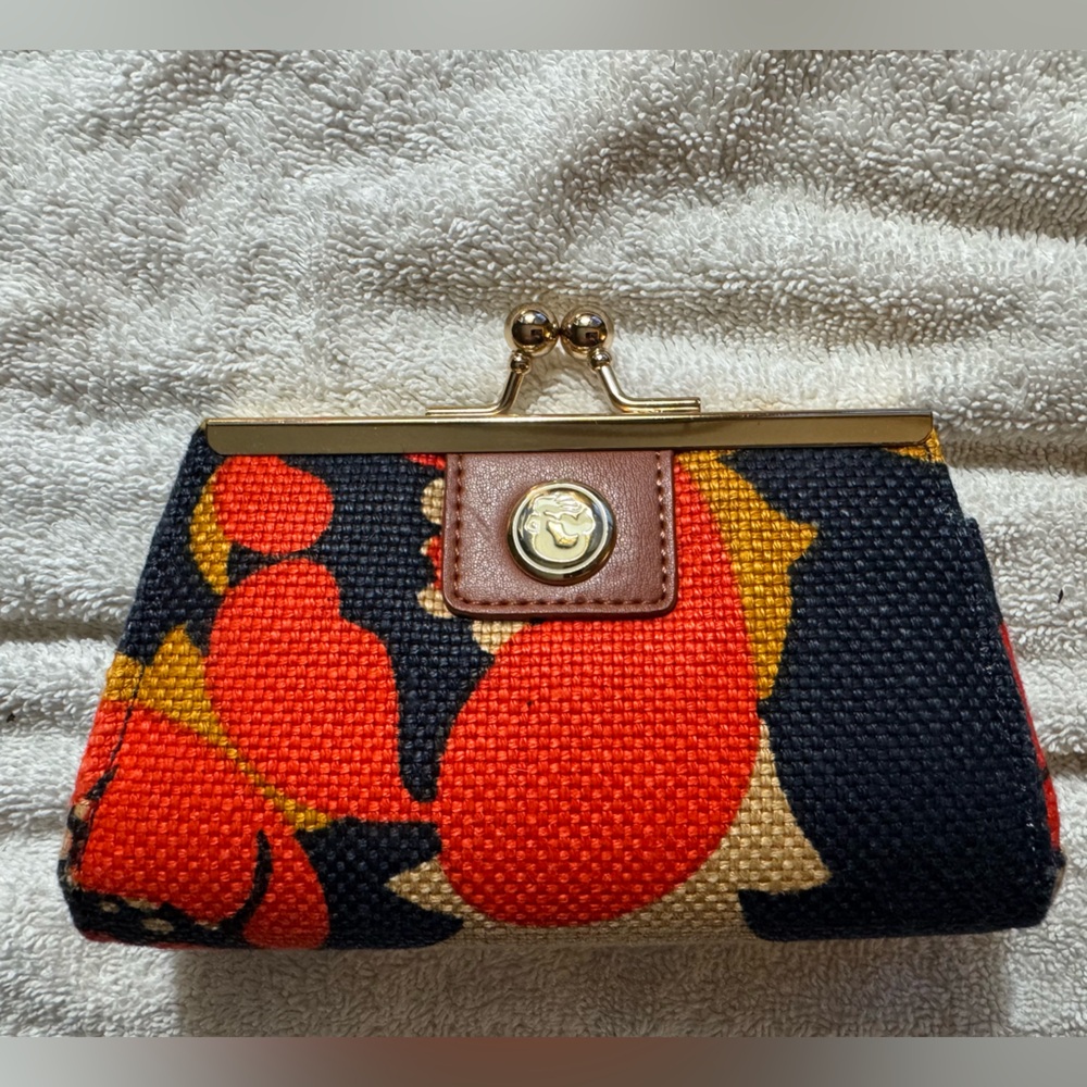 Spartina 449 Floral Coin Wallet with Gold Accents